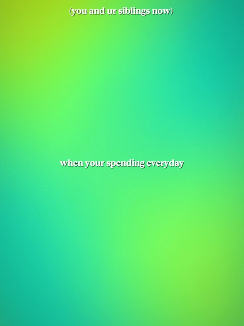 when your spending