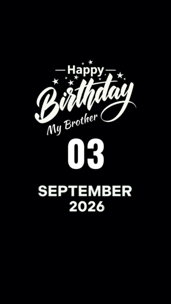 hbd my brother!