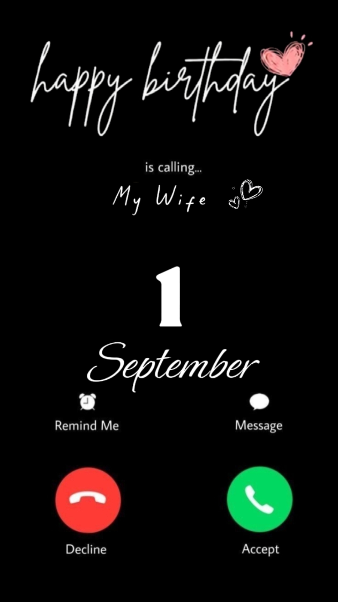 HBD WIFE 1 SEPTEMBER