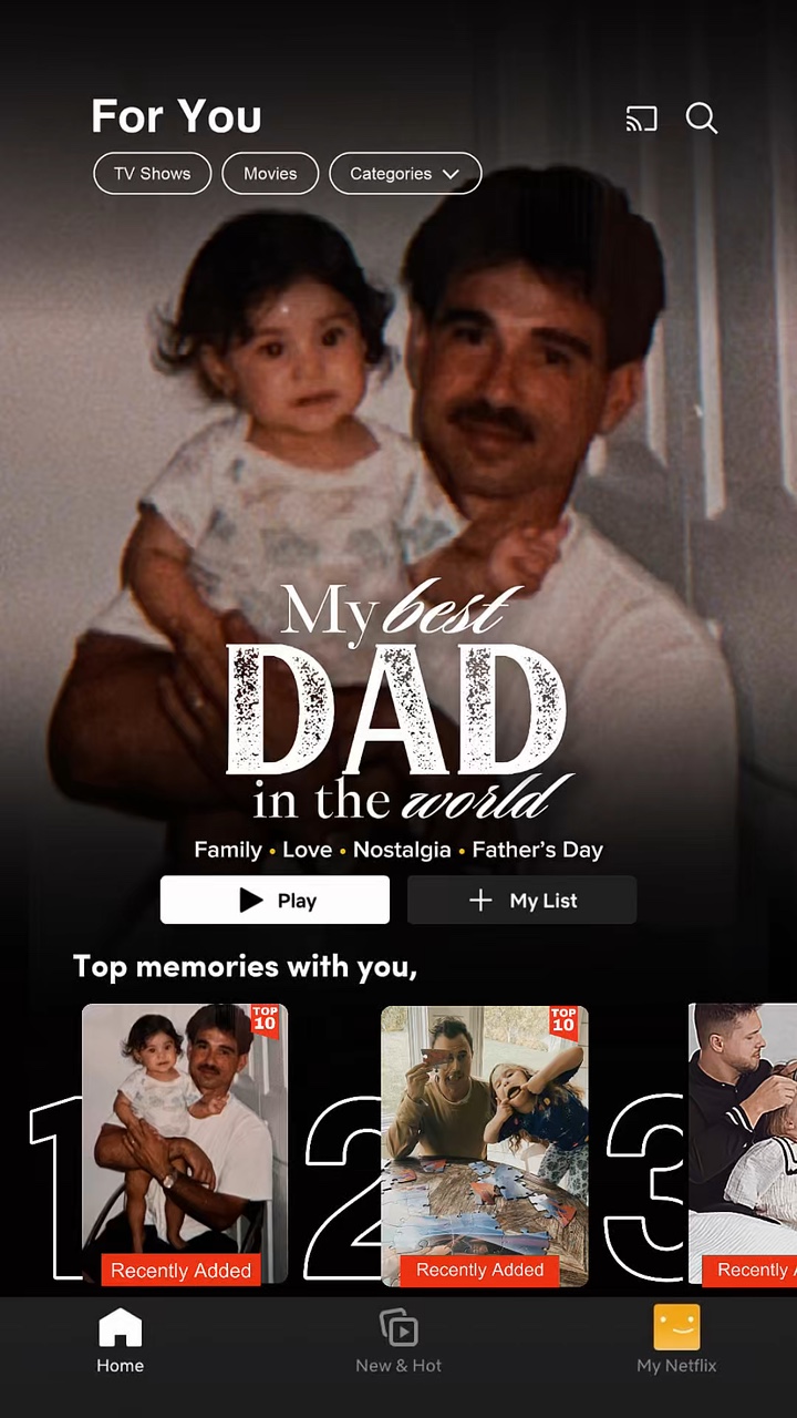FATHER’s DAY NETFLIX