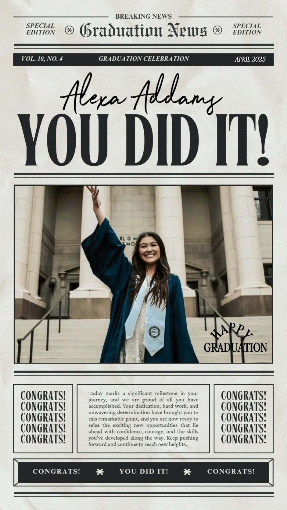 Feliz graduación