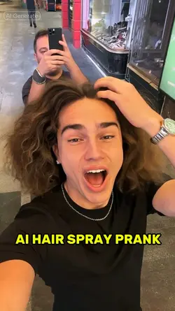 Hair Spray Prank AI