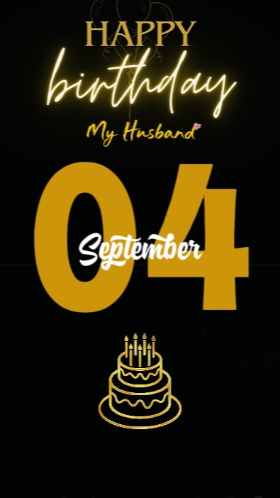 HBD MARIDO 4 DE SETEMBRO