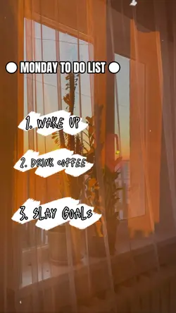Monday to do list