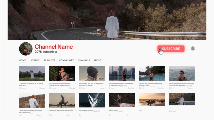 Ouverture de l'intro Youtube