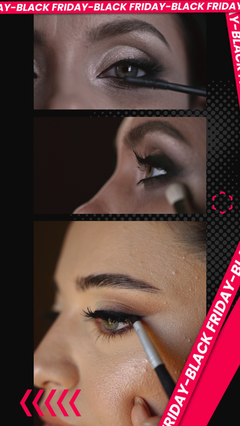 Dark Trend Black Friday Sale Template for the Beauty Industry.

