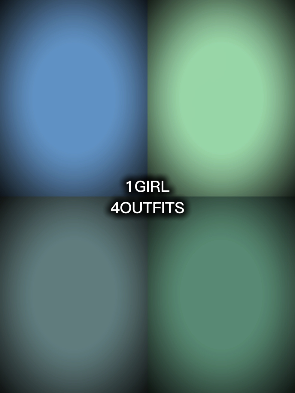 1 FILLE 4 TENUES 