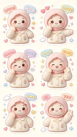 stiker boneka