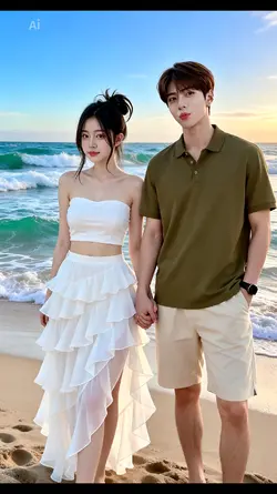 Couple beach Ai 