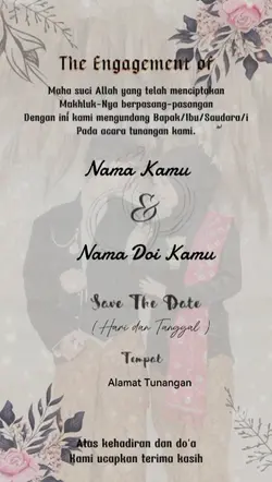 undangan tunangan