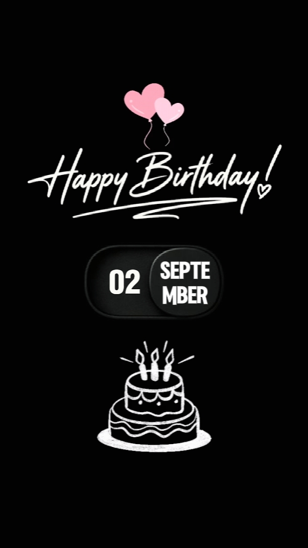 ANNIVERSAIRE 02 SEPTEMBRE 