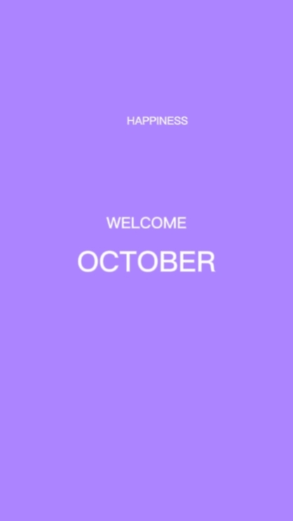 BIENVENUE OCTUBRE