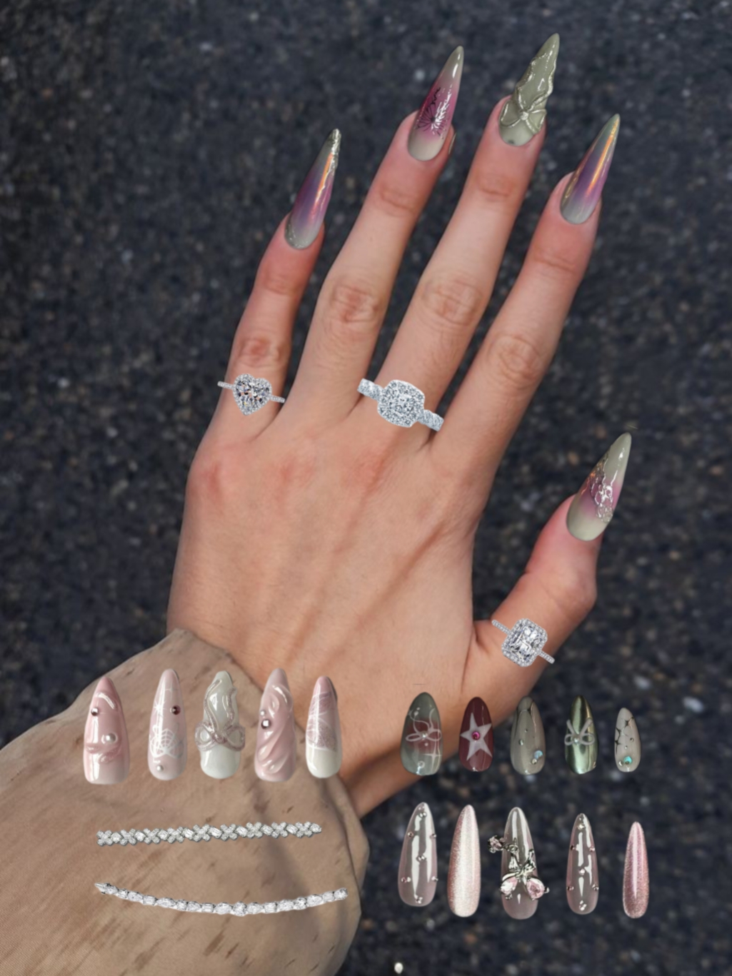 Arte de uñas de tendencia