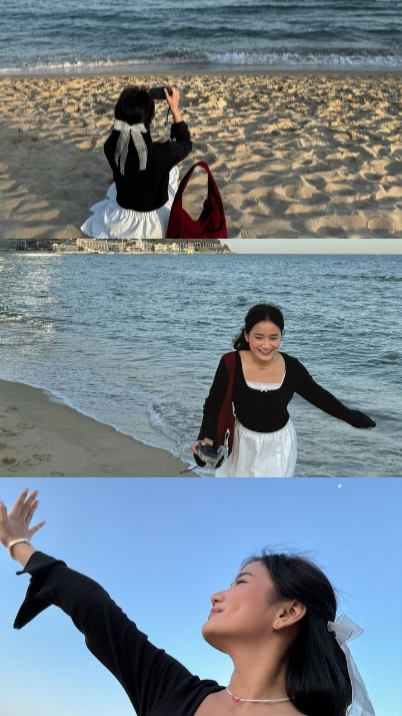 3 photos sur la plage