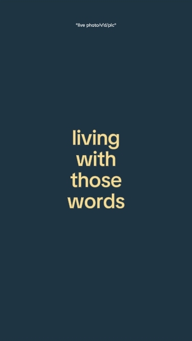 livingwiththosewords
