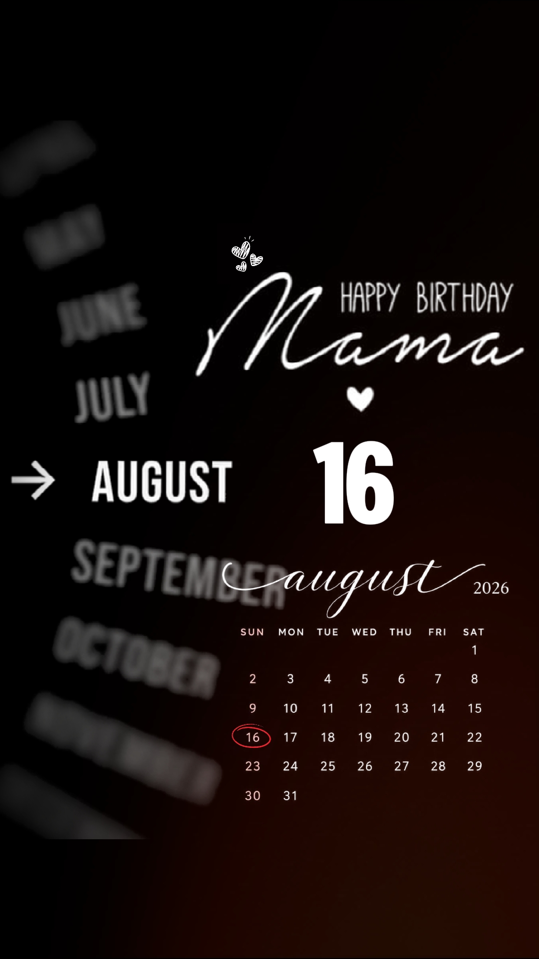HBD MOM 16 AUG