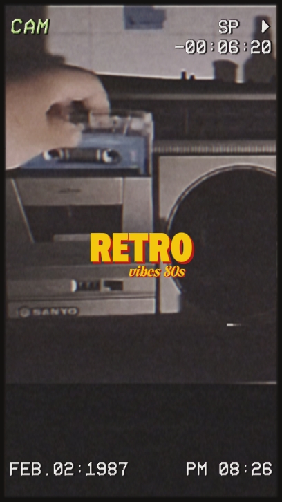 ambiance rétro des années 80