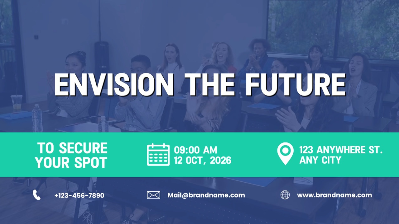 Estilo moderno degradado Perfil corporativo y promoción de eventos comerciales