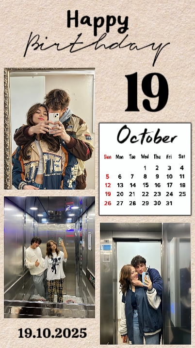Birthday 19 October