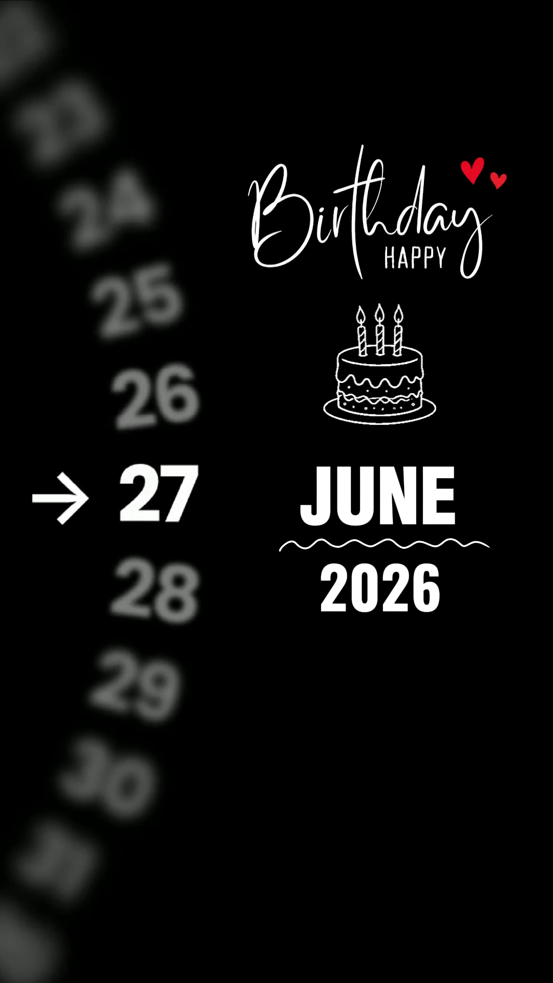 FELIZ CUMPLEAÑOS 27 DE JUNIO