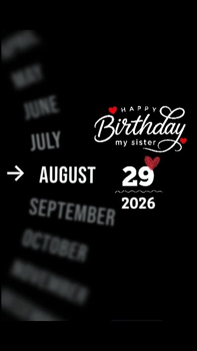 hbd sister 29 august