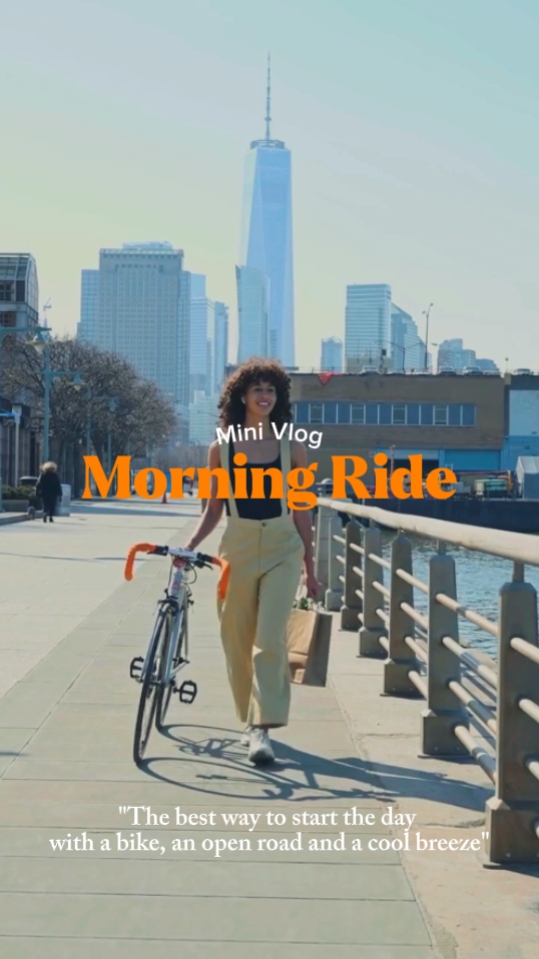 Riding a bicycle