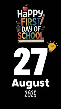 FIRST DAY OF SCHOOL