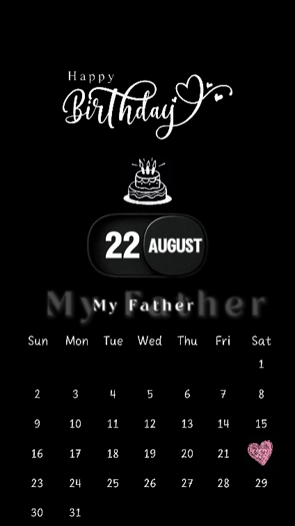 hbd dad 22 august 