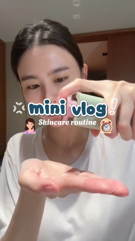 mini vlog skincare 