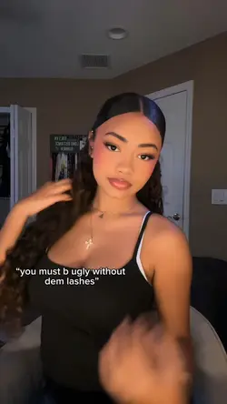 with/without lashes