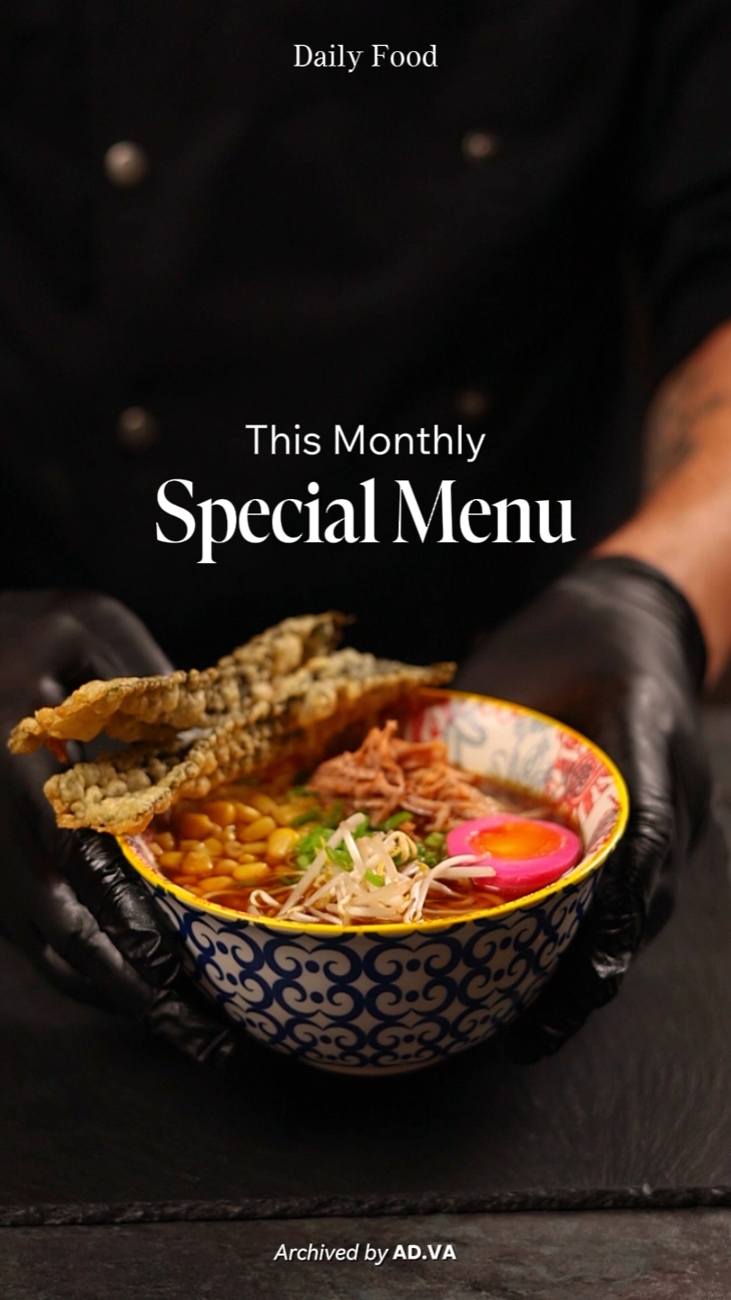 Menú especial mensual