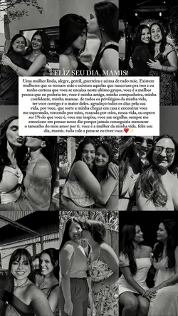 aniversário mãe