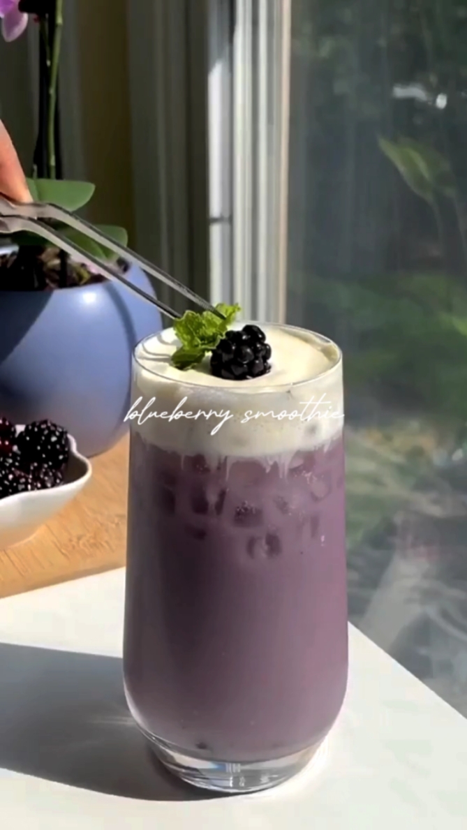 Batido de arándanos