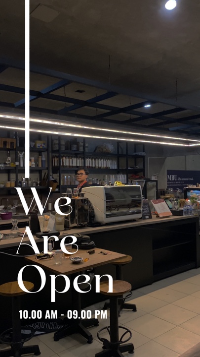 Kami membuka kafe 