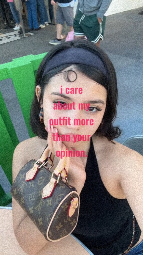 i care abt my outfit