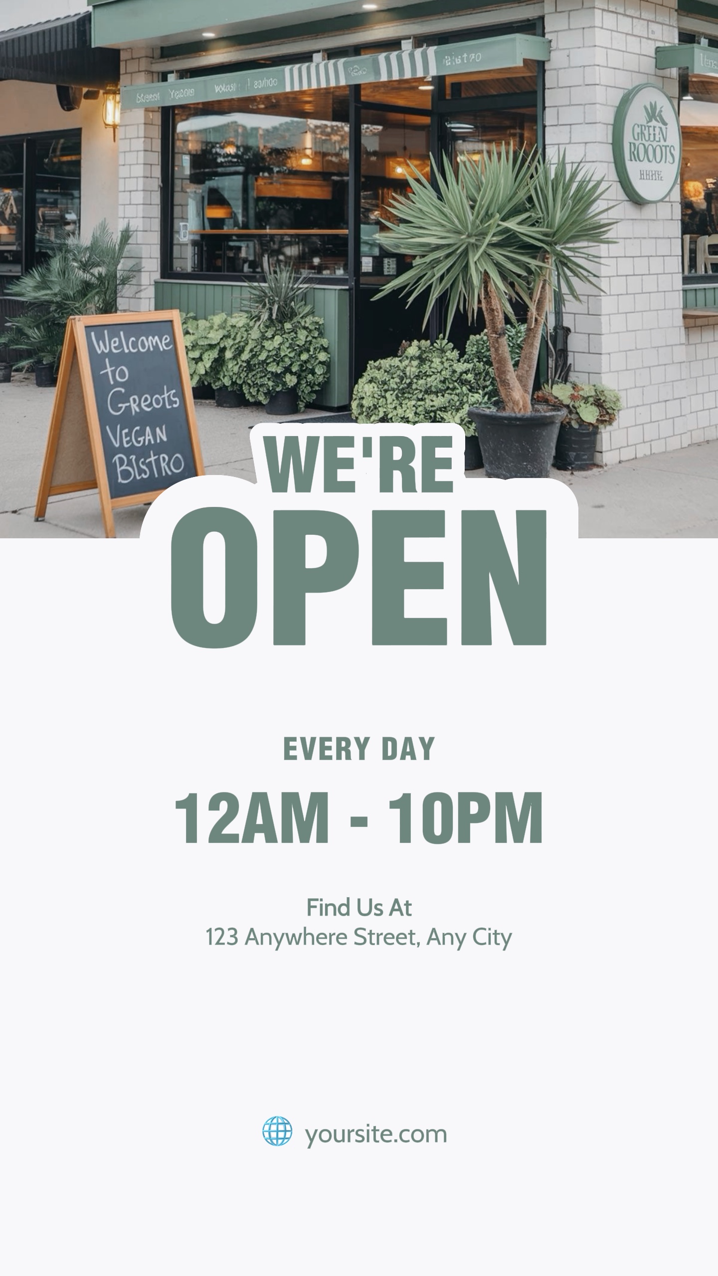 We're Open