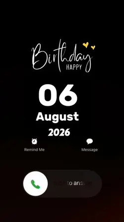 Hbd 06 August 2026 