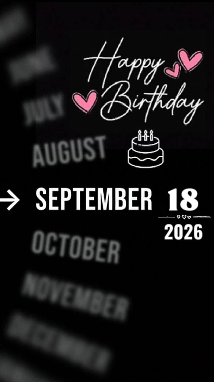 BRTHDAY 18 SEPTEMBER
