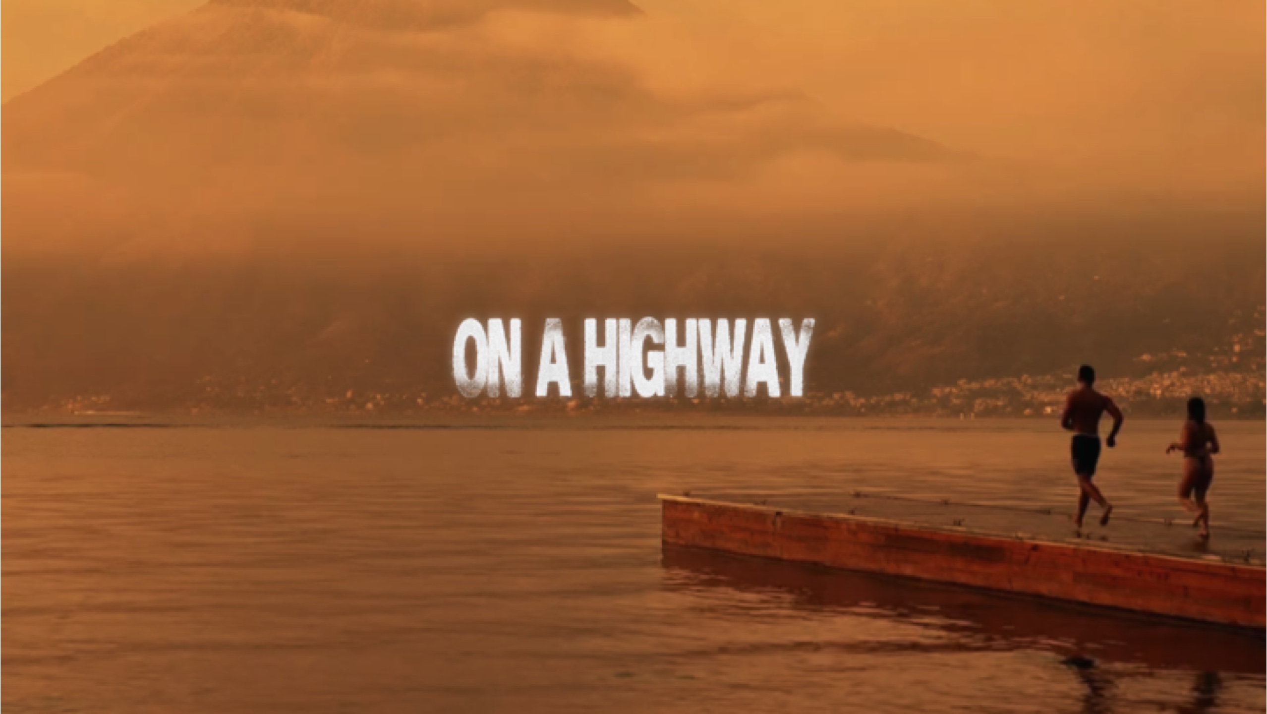En una carretera y estoy