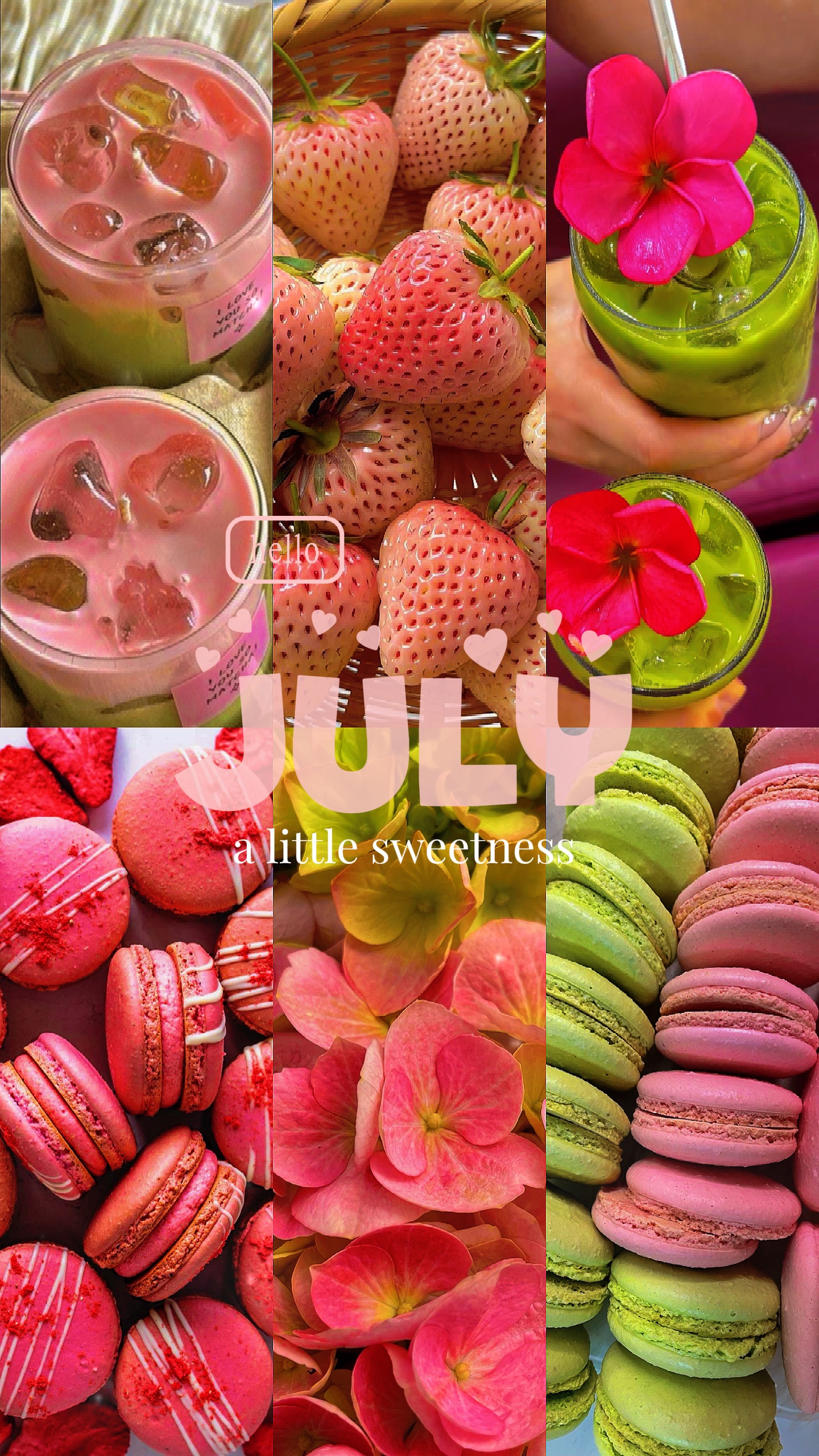 Julho em Pink Matcha