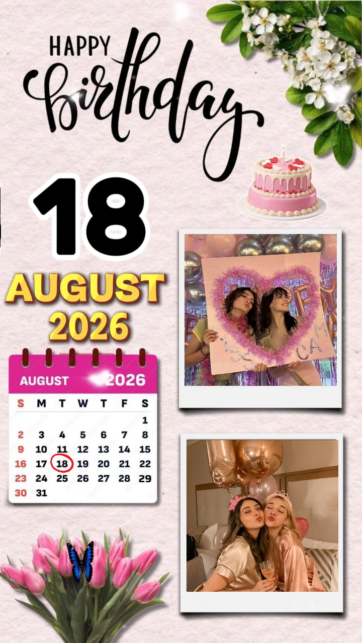 HBD 18 August 2026