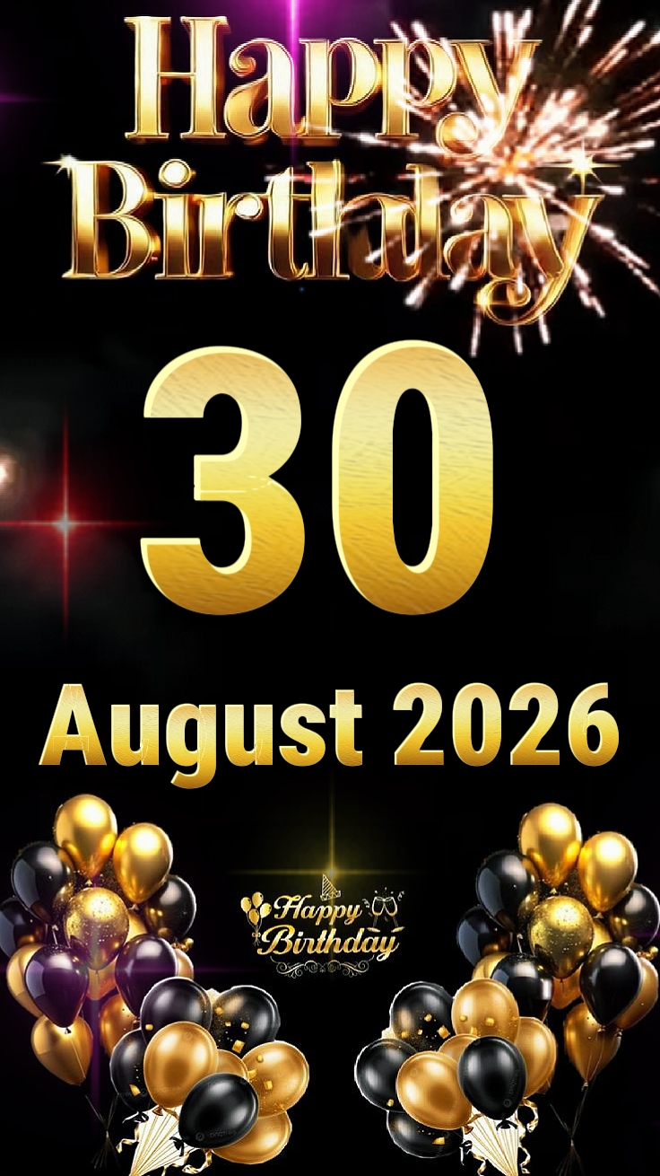 HBD 30 août 2026