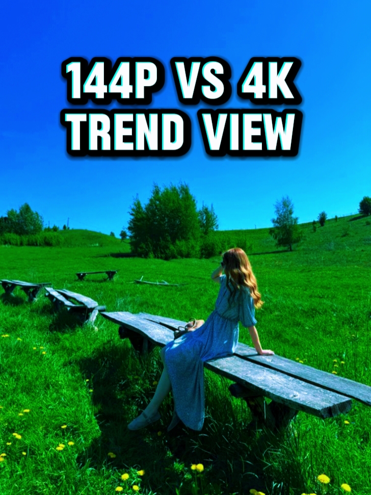 Qualidade 144p vs 4k