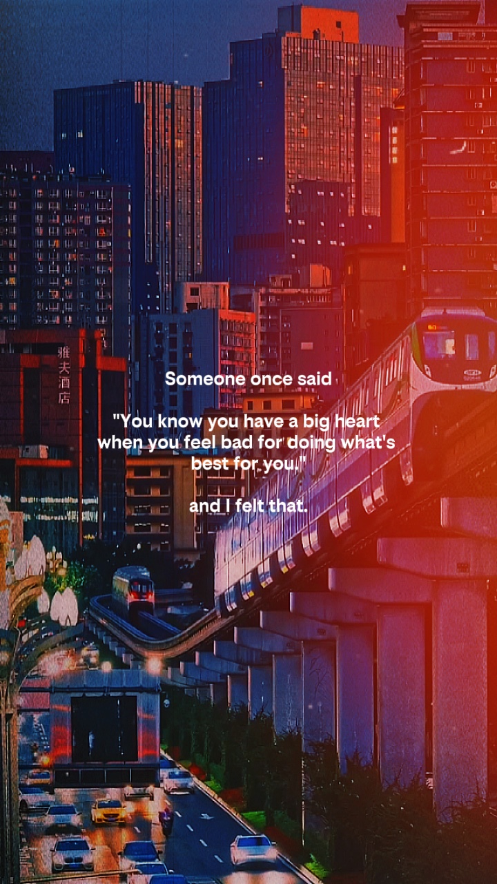 and i felt that