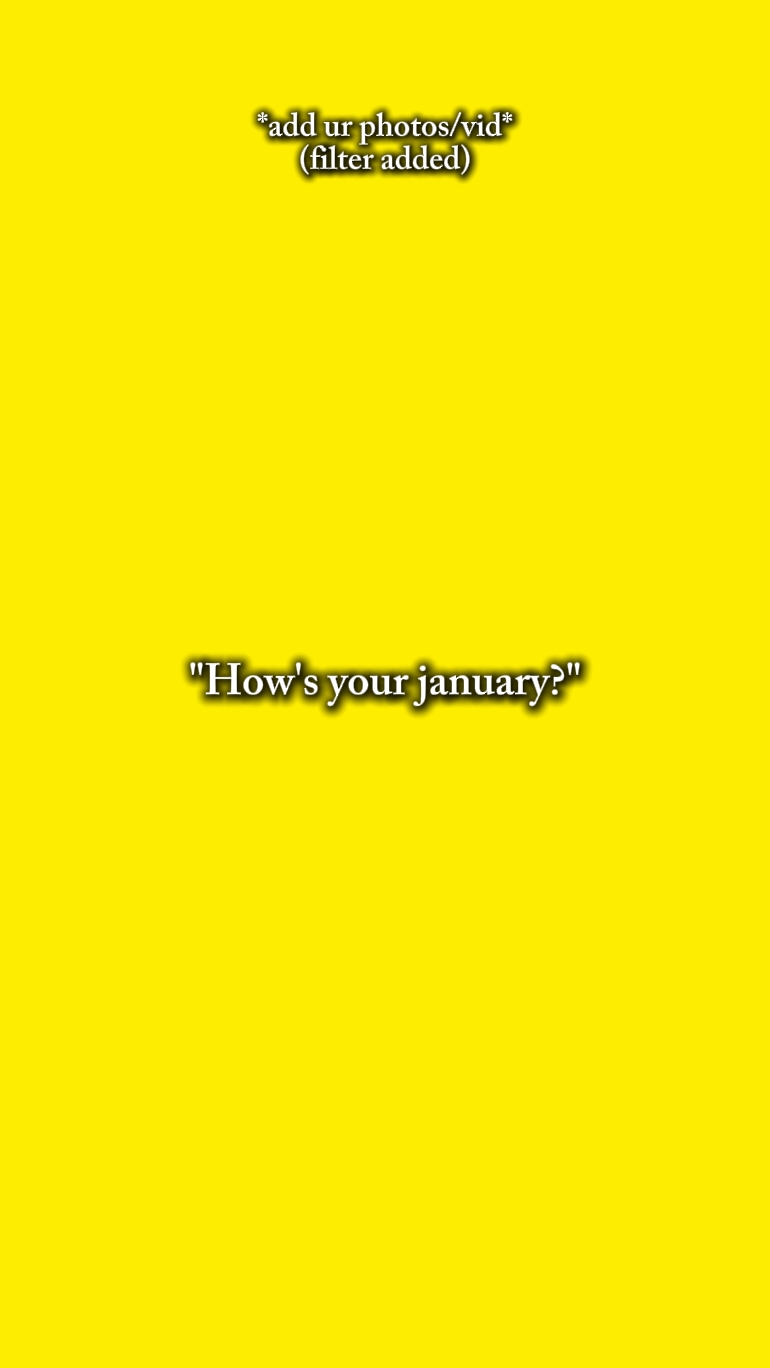 How's your january?