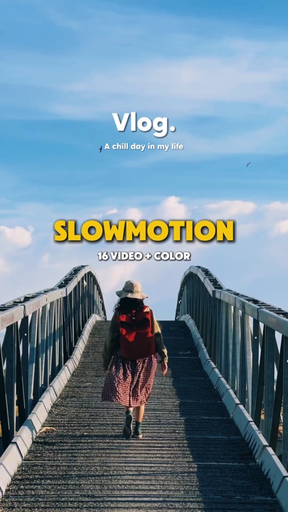 Vlog em câmera lenta