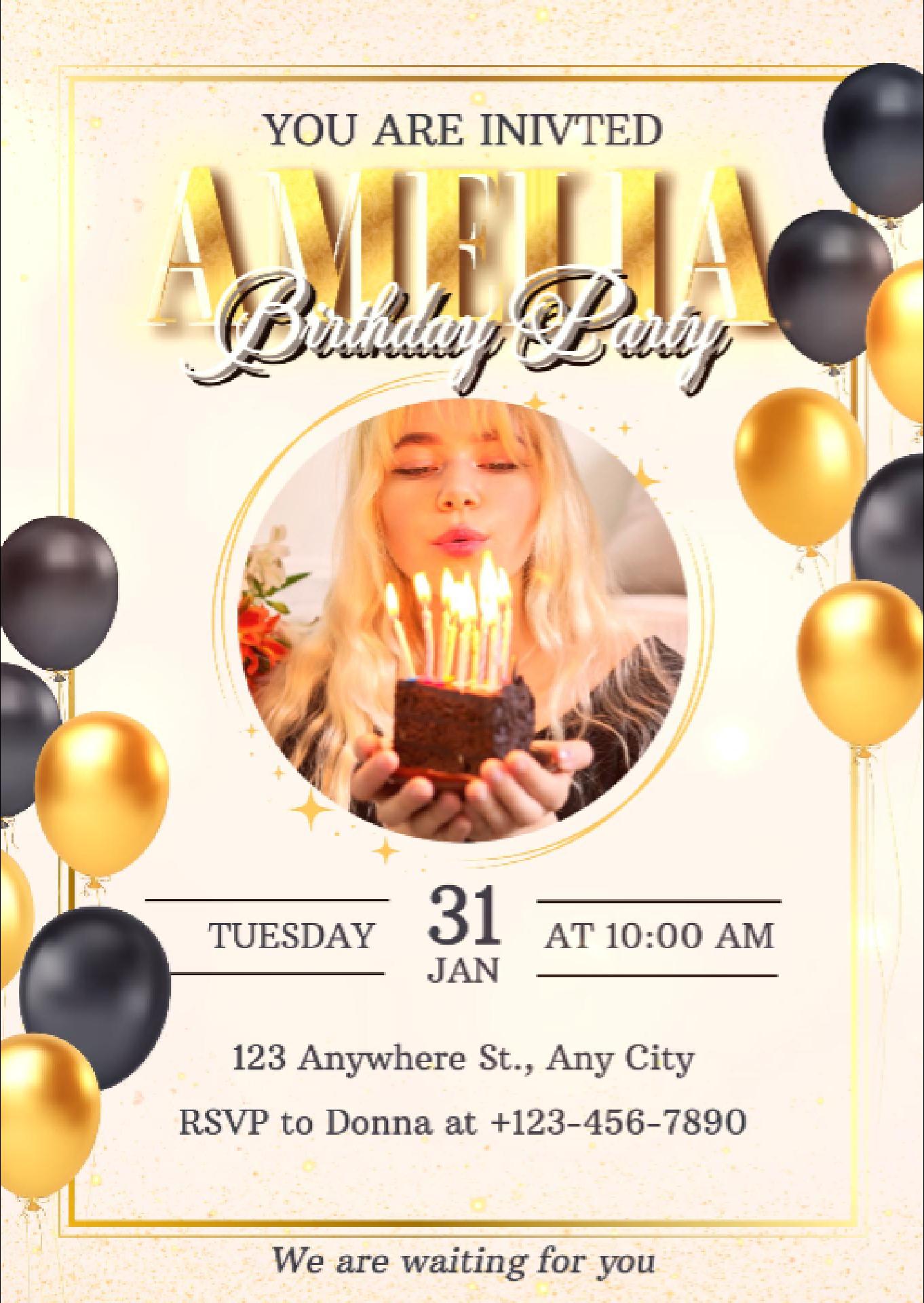 BIRTHDAY PARTY GOLD