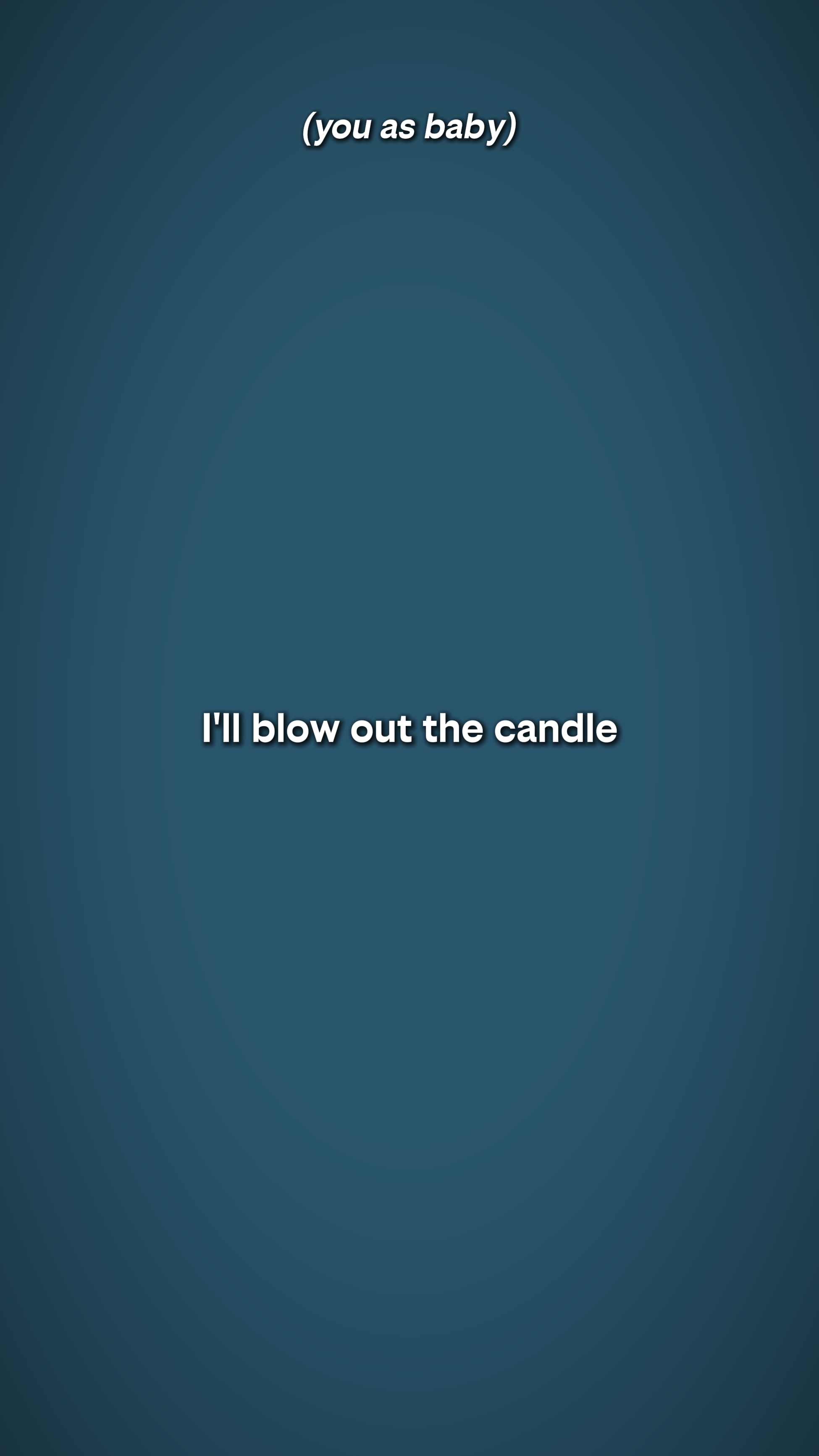 i blow out candle