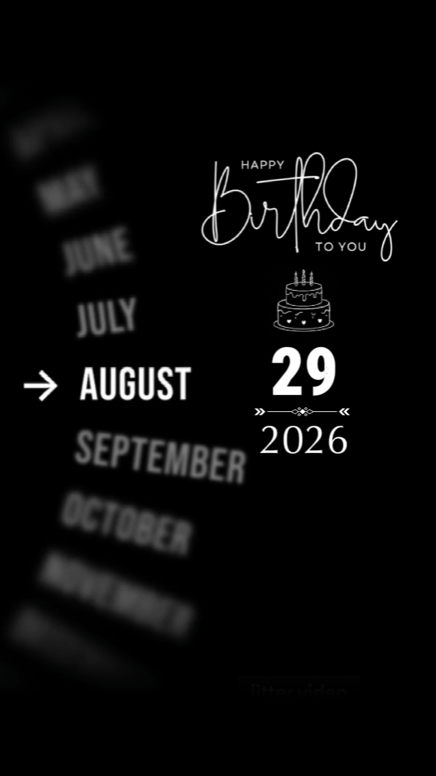 Anniversaire 29 AOÛT 