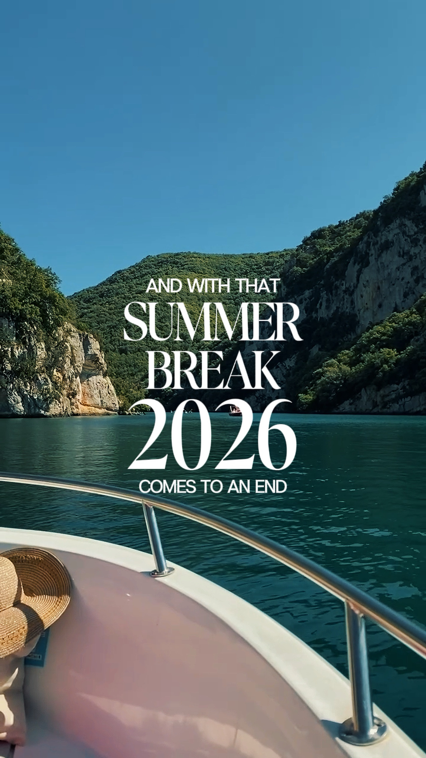 Summer break 2026